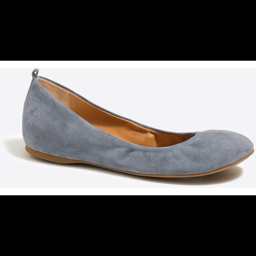 J Crew Sz 5 Anya Flat in English Gray